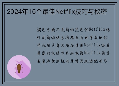 2024年15个最佳Netflix技巧与秘密